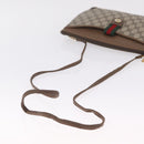 GUCCI GG Supreme Web Sherry Line Shoulder Bag PVC Brown 904 02 026 Auth am13133A-7