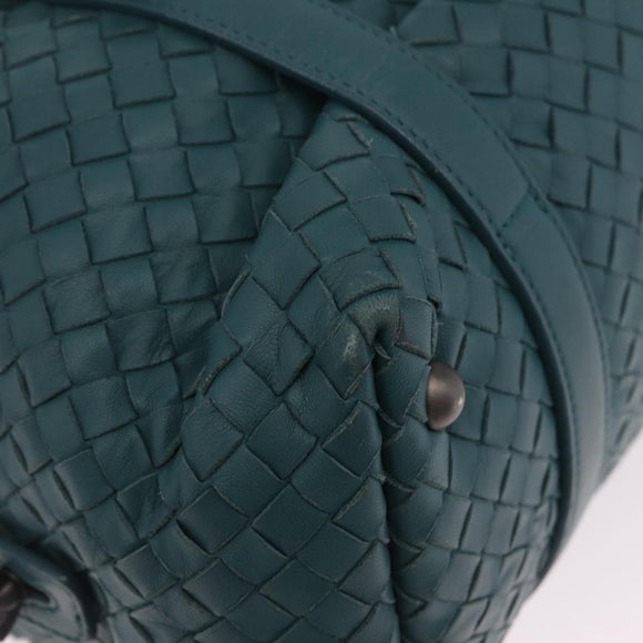 Bottega Veneta INTRECCIATO Hand Bag Leather Green Auth am13135V