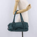 Bottega Veneta INTRECCIATO Hand Bag Leather Green Auth am13135V-26
