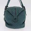 Bottega Veneta INTRECCIATO Hand Bag Leather Green Auth am13135V-4