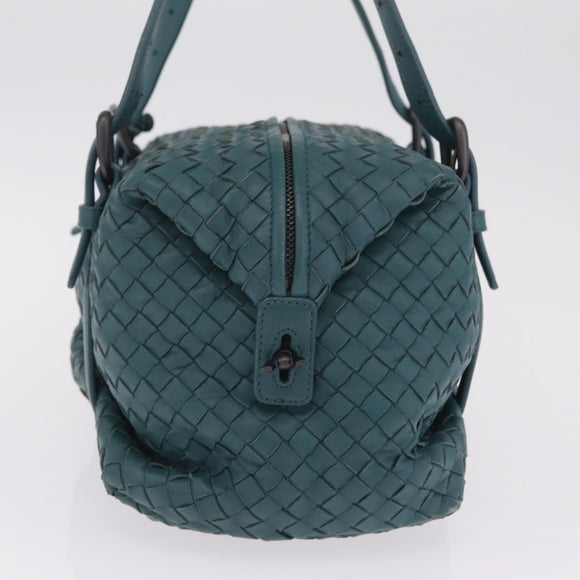 Bottega Veneta INTRECCIATO Hand Bag Leather Green Auth am13135V