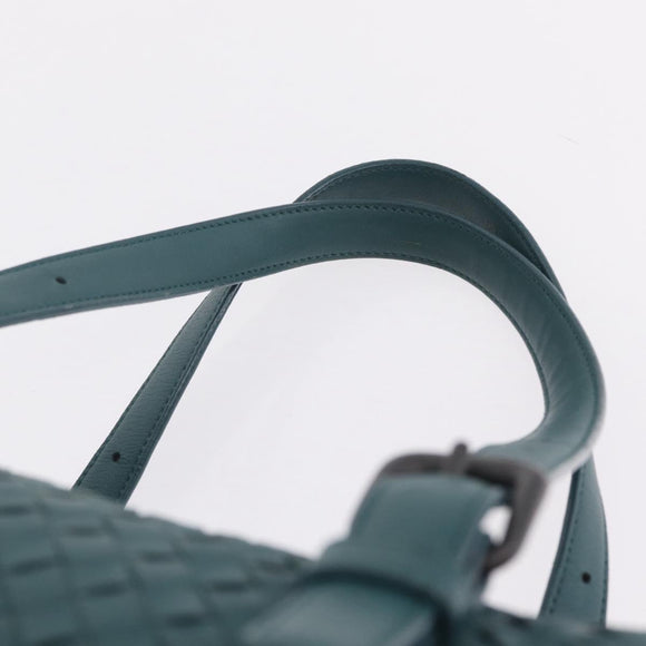 Bottega Veneta INTRECCIATO Hand Bag Leather Green Auth am13135V