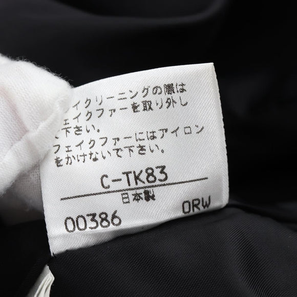 Saint Laurent Tweed Jacket Fur Multicolor Black Auth am13138V