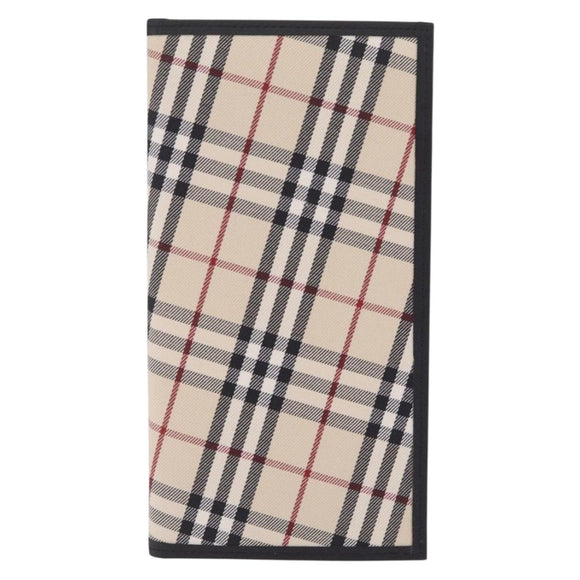 BURBERRY Nova Check Day Planner Cover Canvas Beige Auth am13141V