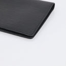 LOUIS VUITTON Epi Porte Cartes Credit Long Wallet Black M63212 LV Auth am13142A-10