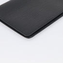LOUIS VUITTON Epi Porte Cartes Credit Long Wallet Black M63212 LV Auth am13142A-11