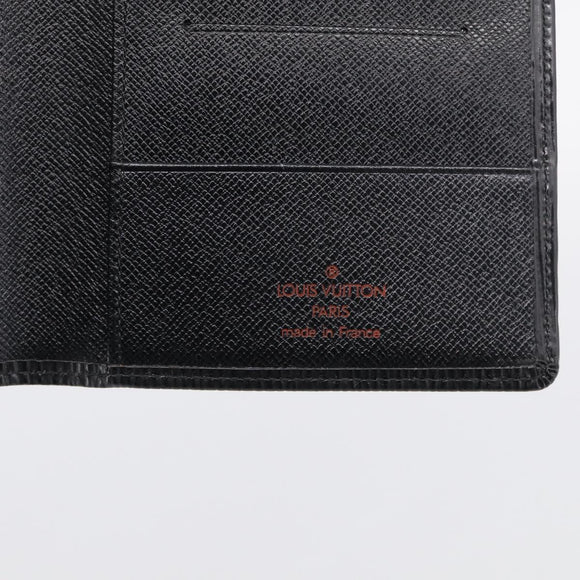 LOUIS VUITTON Epi Porte Cartes Credit Long Wallet Black M63212 LV Auth am13142A