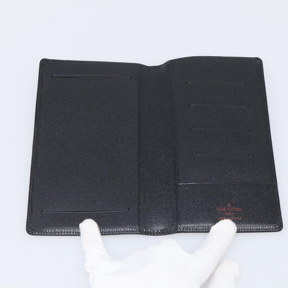 LOUIS VUITTON Epi Porte Cartes Credit Long Wallet Black M63212 LV Auth am13142A