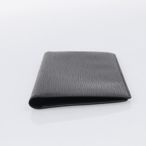 LOUIS VUITTON Epi Porte Cartes Credit Long Wallet Black M63212 LV Auth am13142A