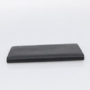 LOUIS VUITTON Epi Porte Cartes Credit Long Wallet Black M63212 LV Auth am13142A-6