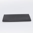 LOUIS VUITTON Epi Porte Cartes Credit Long Wallet Black M63212 LV Auth am13142A-7