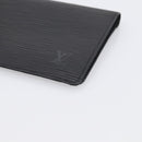 LOUIS VUITTON Epi Porte Cartes Credit Long Wallet Black M63212 LV Auth am13142A-8