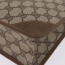 GUCCI GG Supreme Clutch Bag PVC Beige 89 01 029 Auth am13143-11