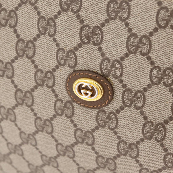 GUCCI GG Supreme Clutch Bag PVC Beige 89 01 029 Auth am13143