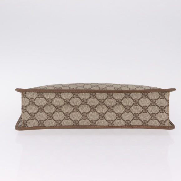 GUCCI GG Supreme Clutch Bag PVC Beige 89 01 029 Auth am13143