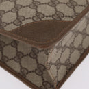 GUCCI GG Supreme Clutch Bag PVC Beige 89 01 029 Auth am13143-8