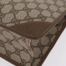 GUCCI GG Supreme Clutch Bag PVC Beige 89 01 029 Auth am13143-9