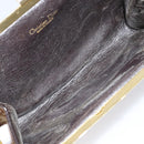 Christian Dior Trotter Canvas Clutch Bag Brown Gold Auth am13145-14