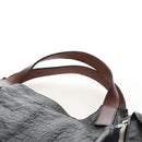 CELINE Tote Bag Leather Black Silver Auth am13149A-10