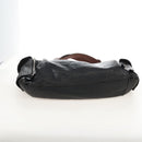 CELINE Tote Bag Leather Black Silver Auth am13149A-11
