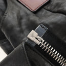CELINE Tote Bag Leather Black Silver Auth am13149A-18