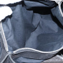 CELINE Tote Bag Leather Black Silver Auth am13149A-29