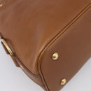 Saint Laurent Muse Hand Bag Leather Brown Gold 156465 Auth am13150V-13