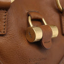Saint Laurent Muse Hand Bag Leather Brown Gold 156465 Auth am13150V-15