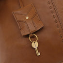 Saint Laurent Muse Hand Bag Leather Brown Gold 156465 Auth am13150V-16