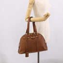 Saint Laurent Muse Hand Bag Leather Brown Gold 156465 Auth am13150V-25