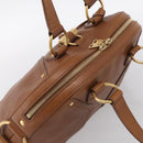 Saint Laurent Muse Hand Bag Leather Brown Gold 156465 Auth am13150V-6