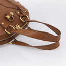 Saint Laurent Muse Hand Bag Leather Brown Gold 156465 Auth am13150V-7