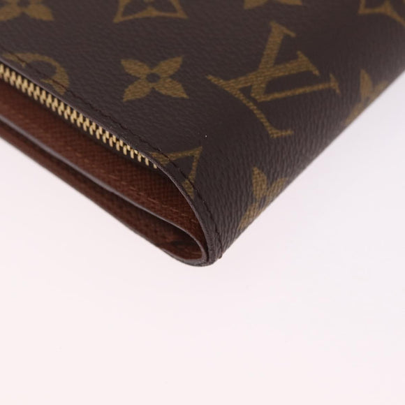 LOUIS VUITTON Monogram Porto Papie Zip Wallet M61207 LV Auth am13154A