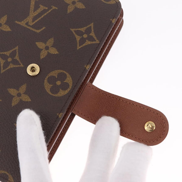 LOUIS VUITTON Monogram Porto Papie Zip Wallet M61207 LV Auth am13154A