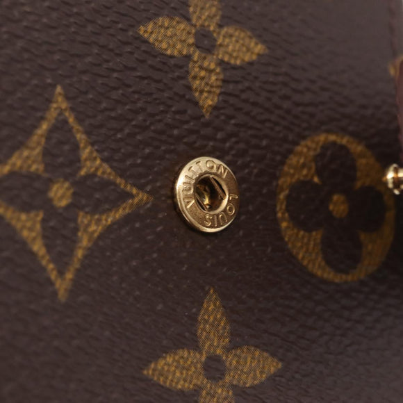LOUIS VUITTON Monogram Porto Papie Zip Wallet M61207 LV Auth am13154A