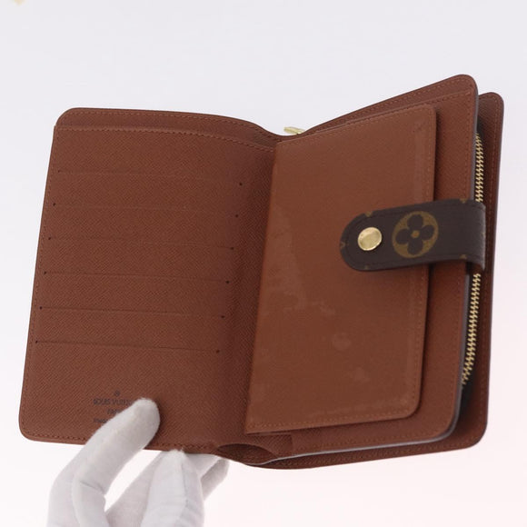 LOUIS VUITTON Monogram Porto Papie Zip Wallet M61207 LV Auth am13154A