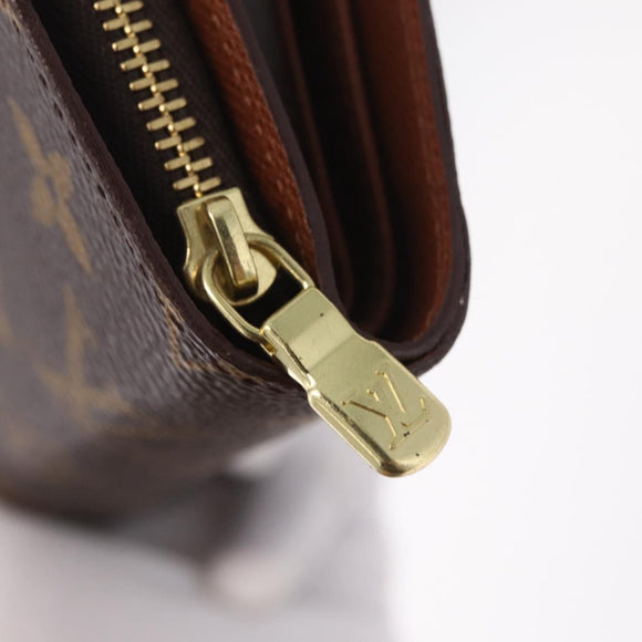 LOUIS VUITTON Monogram Porto Papie Zip Wallet M61207 LV Auth am13154A