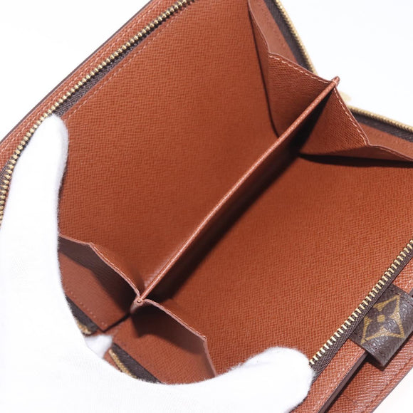 LOUIS VUITTON Monogram Porto Papie Zip Wallet M61207 LV Auth am13154A