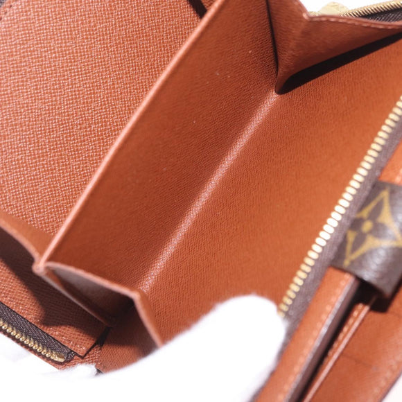 LOUIS VUITTON Monogram Porto Papie Zip Wallet M61207 LV Auth am13154A