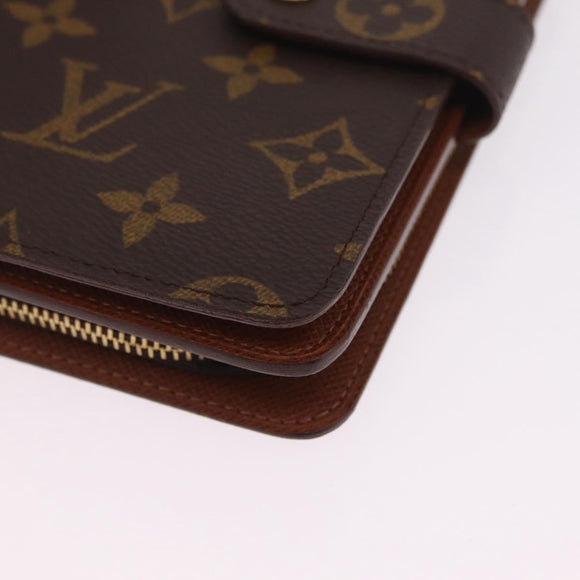 LOUIS VUITTON Monogram Porto Papie Zip Wallet M61207 LV Auth am13154A