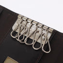 FENDI Zucca Canvas Key Case Black Brown Auth am13155V-14
