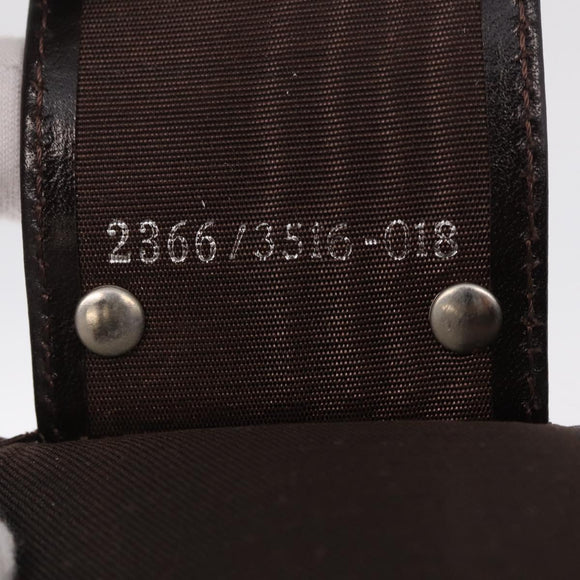 FENDI Zucca Canvas Key Case Black Brown Auth am13155V