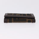 FENDI Zucca Canvas Key Case Black Brown Auth am13155V-5