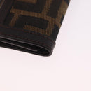 FENDI Zucca Canvas Key Case Black Brown Auth am13155V-9