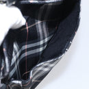 BURBERRY Nova Check Blue Label Shoulder Bag Nylon Black Silver Auth am13157V-22