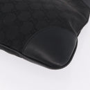 GUCCI GG Canvas Jackie Shoulder Bag Black Silver 28628 Auth am13161V-11