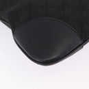 GUCCI GG Canvas Jackie Shoulder Bag Black Silver 28628 Auth am13161V-12