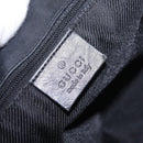 GUCCI GG Canvas Jackie Shoulder Bag Black Silver 28628 Auth am13161V-17