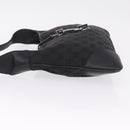 GUCCI GG Canvas Jackie Shoulder Bag Black Silver 28628 Auth am13161V-5