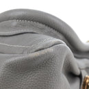 Chloe Paraty Hand Bag Leather 2way Gray Gold Auth am13163V-18